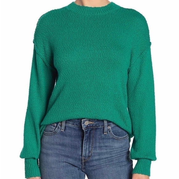 ABOUND Drop shoulder green sweater. XS - Picture 1 of 5